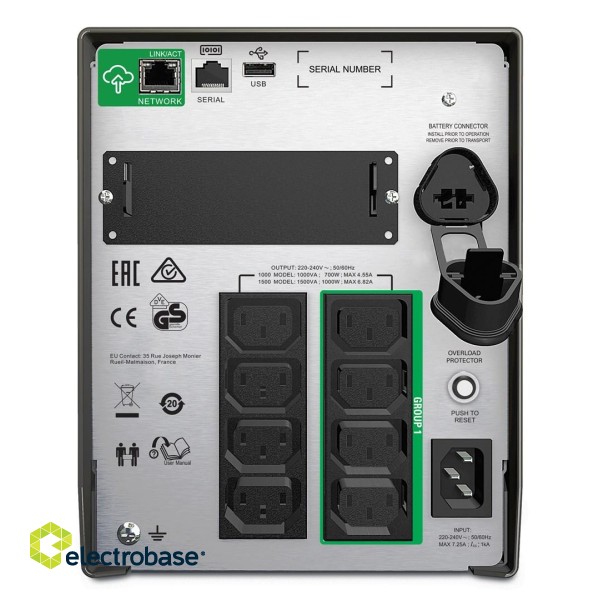 APC Smart-UPS SMT1000IC – 8x C13, USB, SmartConnect, 1000VA фото 3