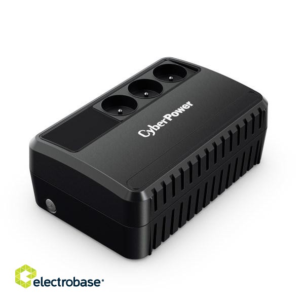 CyberPower BU650E-FR uninterruptible power supply (UPS) Line-Interactive 0.65 kVA 360 W 3 AC outlet(s) paveikslėlis 1