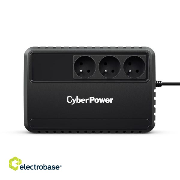 CyberPower BU650E-FR uninterruptible power supply (UPS) Line-Interactive 0.65 kVA 360 W 3 AC outlet(s) paveikslėlis 2