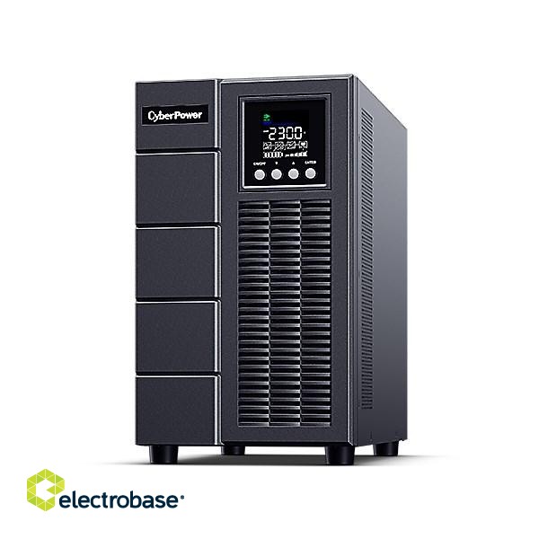 CyberPower OLS3000EA-DE uninterruptible power supply (UPS) Double-conversion (Online) 3 kVA 2700 W 7 AC outlet(s) paveikslėlis 1