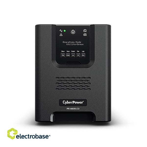 CyberPower PR1000ELCD uninterruptible power supply (UPS) Line-Interactive 1 kVA 900 W 8 AC outlet(s) image 1