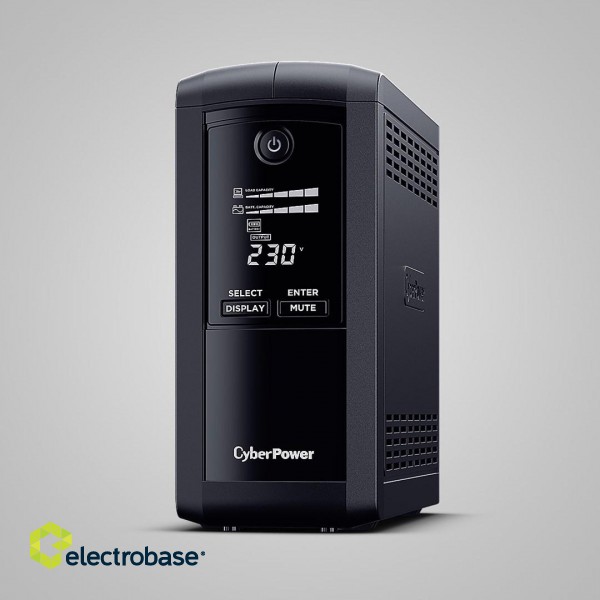 CyberPower Tracer III VP700ELCD-FR uninterruptible power supply (UPS) Line-Interactive 0.7 kVA 390 W 4 AC outlet(s) image 1