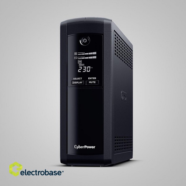 CyberPower Tracer III VP1200ELCD-FR uninterruptible power supply (UPS) Line-Interactive 1.2 kVA 720 W 5 AC outlet(s) image 1