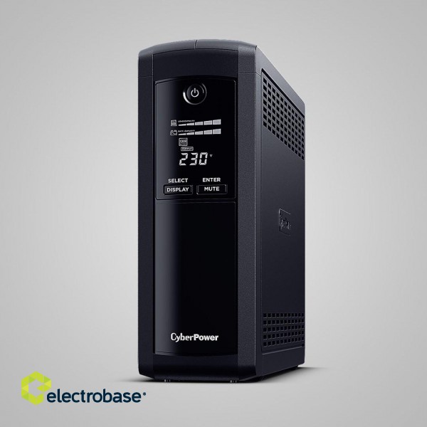 CyberPower Tracer III VP1600ELCD-FR uninterruptible power supply (UPS) Line-Interactive 1.6 kVA 900 W 5 AC outlet(s) image 1