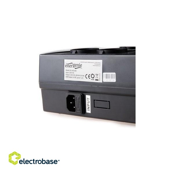 EnerGenie EG-UPS-001 uninterruptible power supply (UPS) Line-Interactive 0.65 kVA 390 W 4 AC outlet(s) image 3