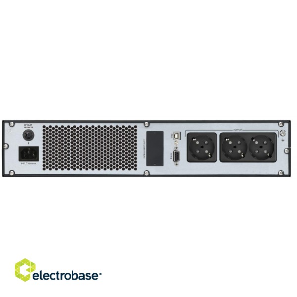 FSP Champ Rack 1K uninterruptible power supply (UPS) Double-conversion (Online) 1 kVA 900 W 3 AC outlet(s) image 2