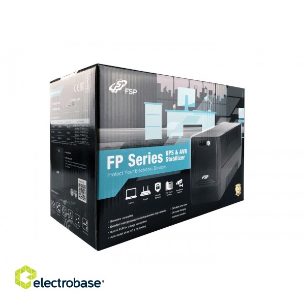 FSP FP 1000 uninterruptible power supply (UPS) Line-Interactive 1 kVA 600 W 4 AC outlet(s) paveikslėlis 6
