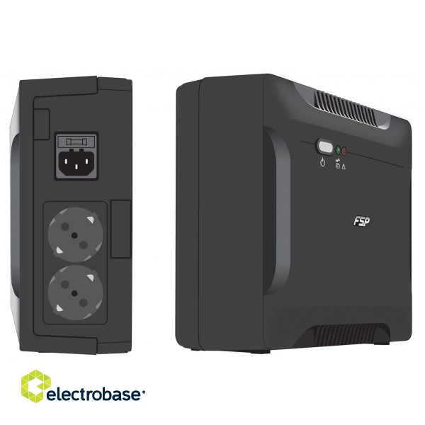 FSP Nano 800 uninterruptible power supply (UPS) Standby (Offline) 0.8 kVA 480 W 2 AC outlet(s) фото 3