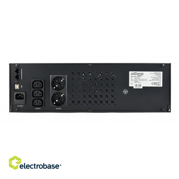 Gembird UPS-RACK-1200 uninterruptible power supply (UPS) Line-Interactive 1.2 kVA 720 W 4 AC outlet(s) фото 4