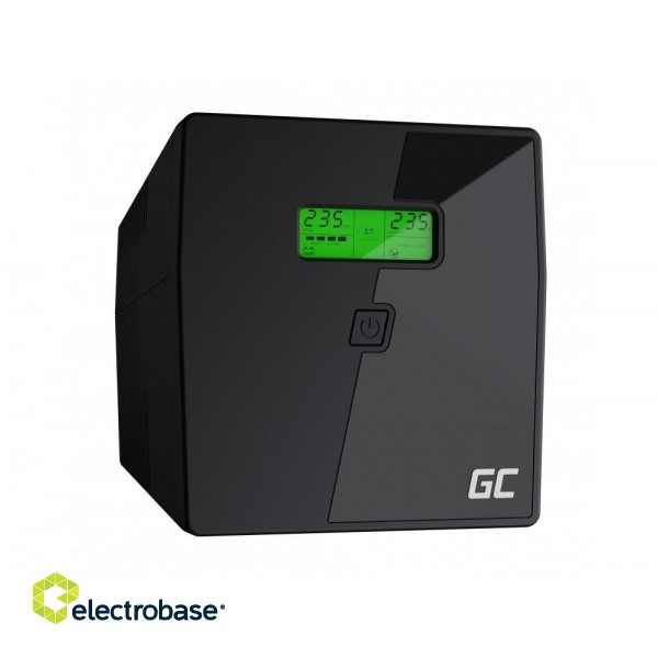 Green Cell UPS03 uninterruptible power supply (UPS) Line-Interactive 1.999 kVA 600 W 4 AC outlet(s) image 1