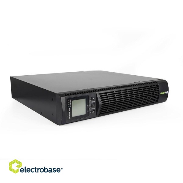 Green Cell UPS13 rack UPS RTII 1000VA 900W with LCD Display image 2