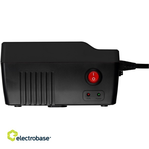 PowerWalker AVR 1000 voltage regulator 3 AC outlet(s) 180-264 V Black image 2