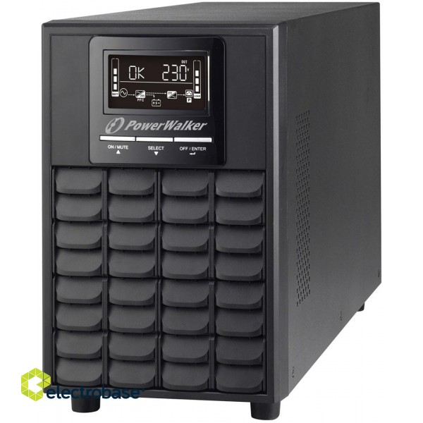 PowerWalker VFI 1000 CG PF1 Double-conversion (Online) 1 kVA 1000 W 4 AC outlet(s) image 1