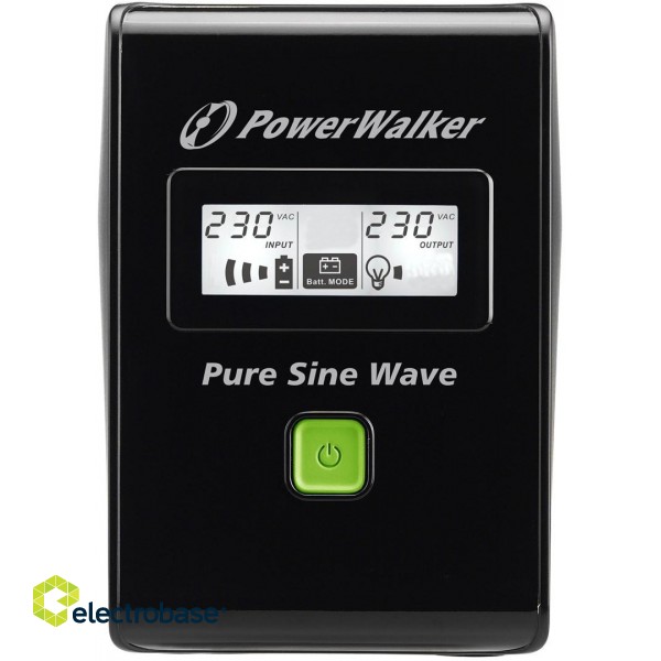 PowerWalker VI 600 SW FR Line-Interactive 0.6 kVA 360 W 2 AC outlet(s) image 2