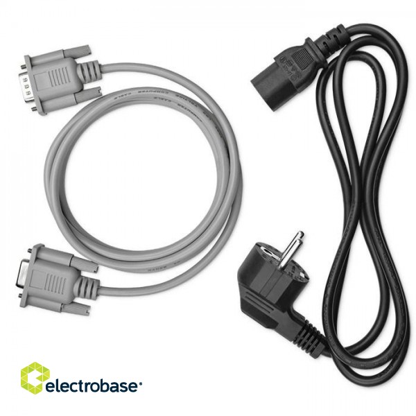 Qoltec 52280 Uninterruptible Power Supply UPS | 1kVA | 1000W | Power factor 1.0 | LCD | EPO | USB | On-line image 8