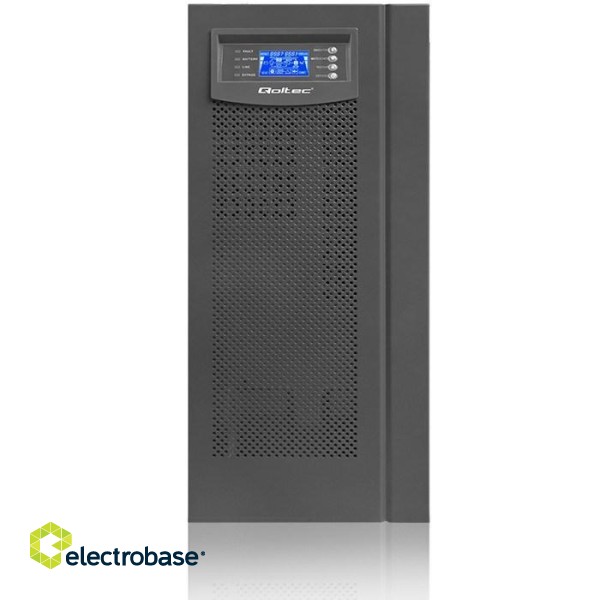 Qoltec 53982 UPS | On-line | Pure Sine Wave | 6kVA | 4.8kW | LCD | USB image 5