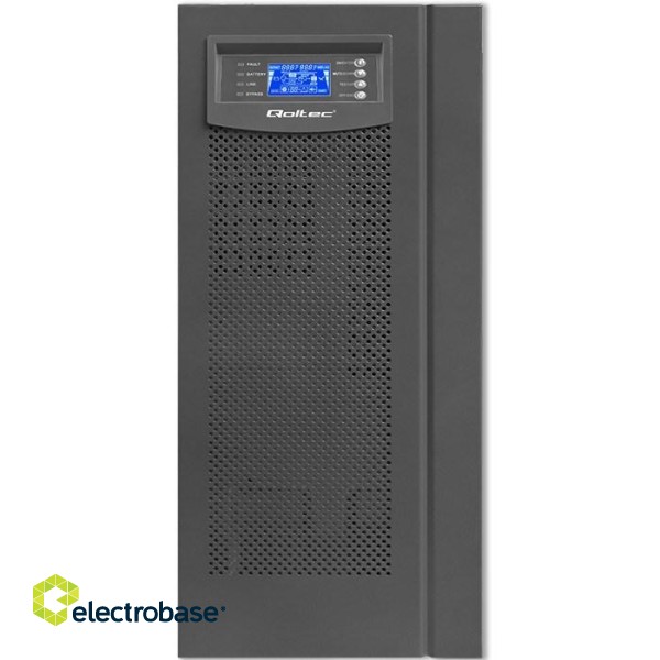 Qoltec 53982 UPS | On-line | Pure Sine Wave | 6kVA | 4.8kW | LCD | USB image 8