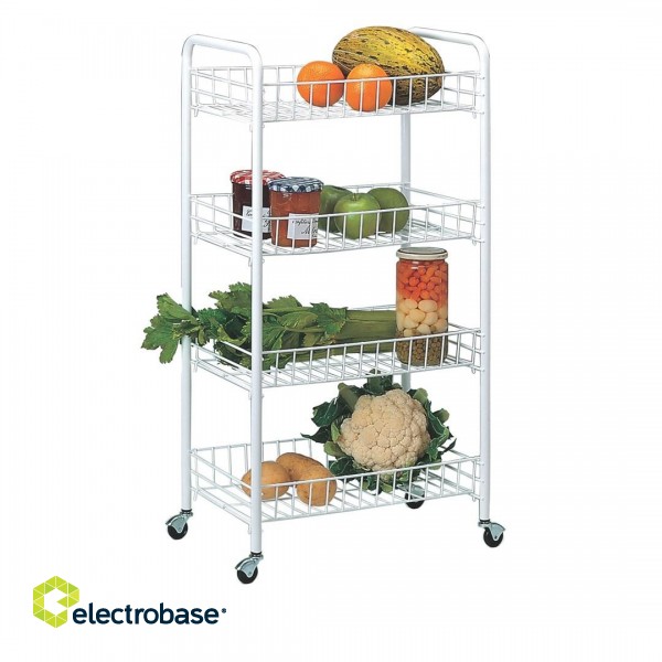 Multifunctional trolley with 4 shelves Rayen