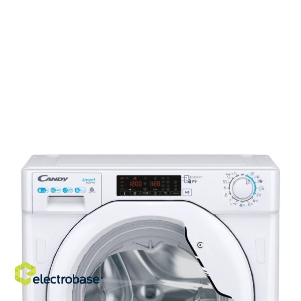 Candy Smart Inverter CBDO485TWME/1-S washer dryer Built-in Front-load White D фото 5
