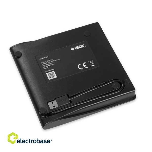 iBox IED02 optical disc drive DVD-ROM Black image 4