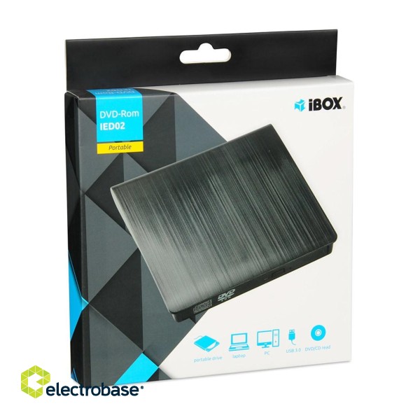 iBox IED02 optical disc drive DVD-ROM Black image 6