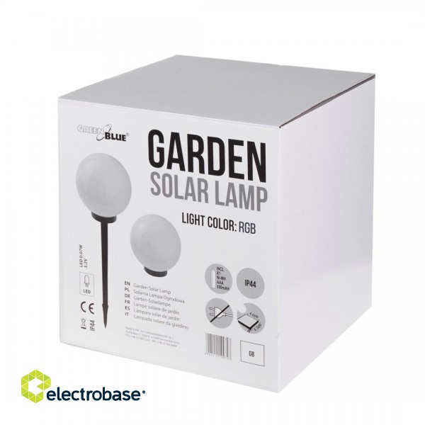 Garden LED Solar LED Free Lamp GB165 25x25x58cm balls, full color LED paveikslėlis 6
