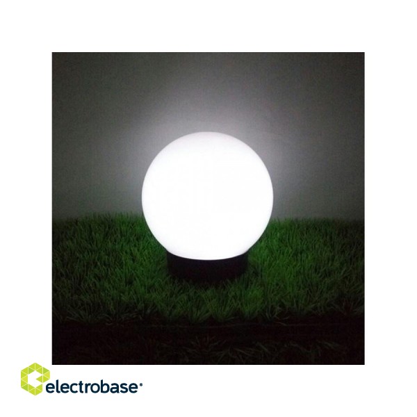 GreenBlue Solar Freestanding Garden Lamp, Sphere 15x15x48cm, White LED, GB121 image 7