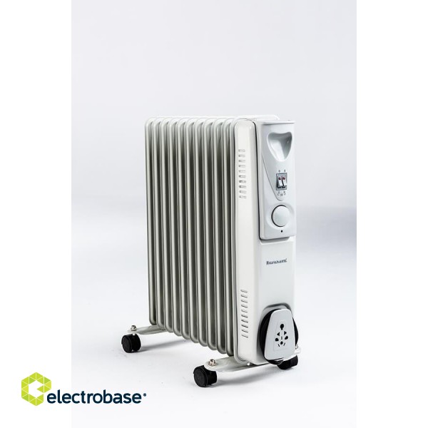Ravanson OH-11 electric space heater Oil electric space heater Indoor White, Silver 2500 W image 2