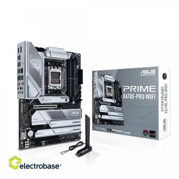 ASUS PRIME X670E-PRO WIFI AMD X670 Socket AM5 ATX фото 1