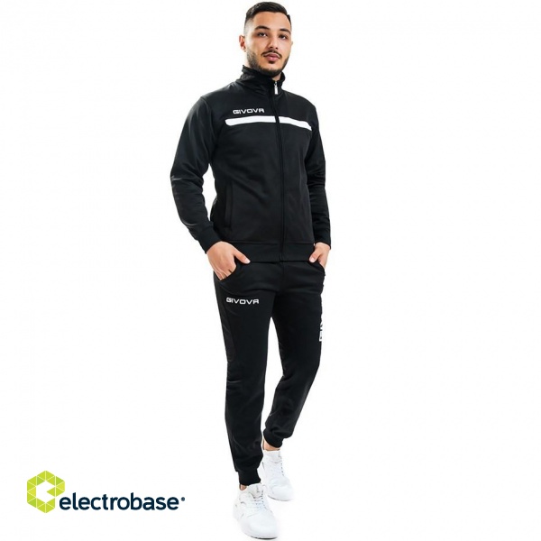 Givova Tuta Givova One Tracksuit Black & White TT012 1003 XS