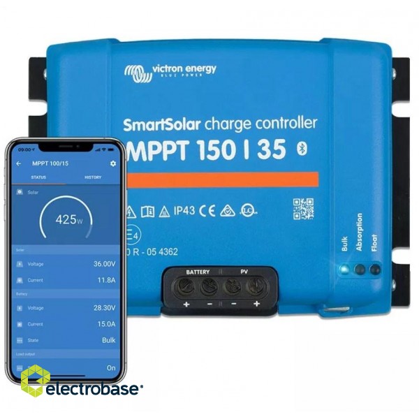 Victron Energy SmartSolar MPPT 150/35A Bluetooth controller image 1