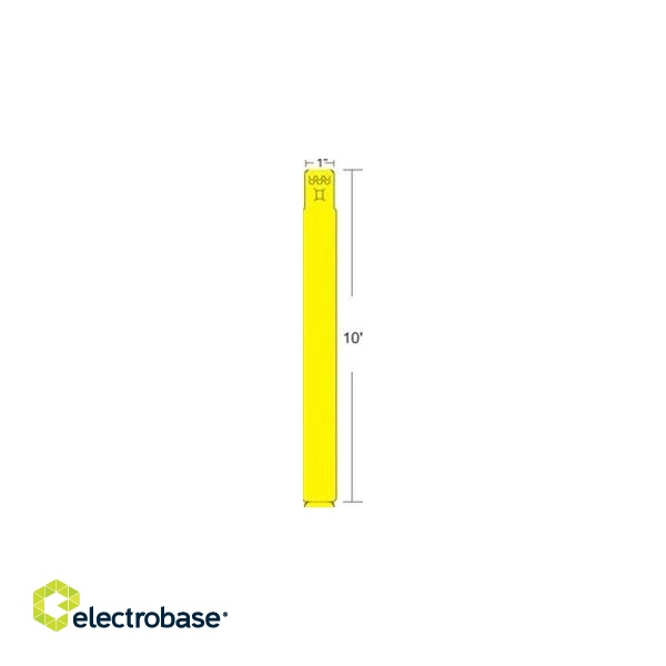 Wristband, Polypropylene, 1x10in (25.4x254mm); Direct thermal, Z-Band Fun, Adhesive closure, 1in (25.4mm) core, 350/roll, 4/box, Yellow