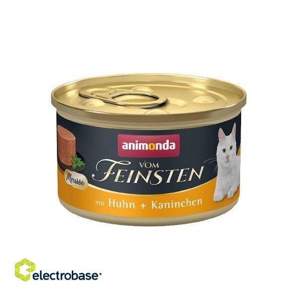 ANIMONDA Vom Feinsten Mousse Chicken and Rabbit - wet cat food - 85 g