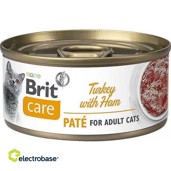 BRIT Care Turkey with Ham Pate - wet cat food - 70g