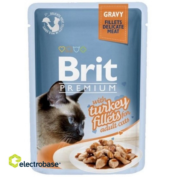 BRIT Premium with Turkey Fillets - wet cat food - 85g