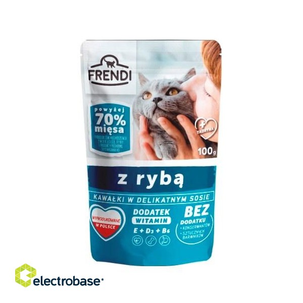 FRENDI Pieces in sauce with fish - wet cat food - 100 g