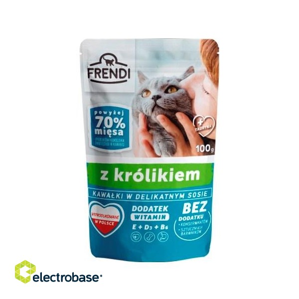FRENDI Pieces in sauce with rabbit - wet cat food - 100 g