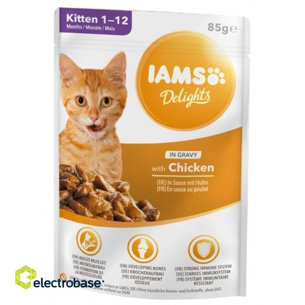 IAMS Delights Kitten Chicken in gravy - wet cat food - 85g