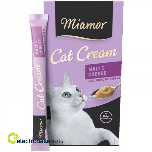MIAMOR Cat Cream Malt & Cheese - cat treats - 6x15g