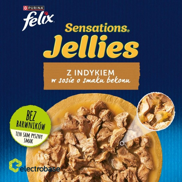 PURINA Felix Sensations Sauces Turkey - wet cat food - 85 g image 4