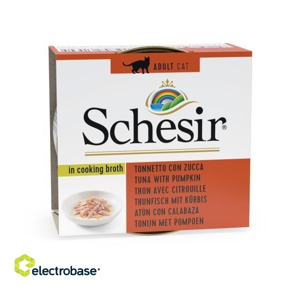 SCHESIR in cooking broth Tuna with pumpkin - wet cat food - 70 g