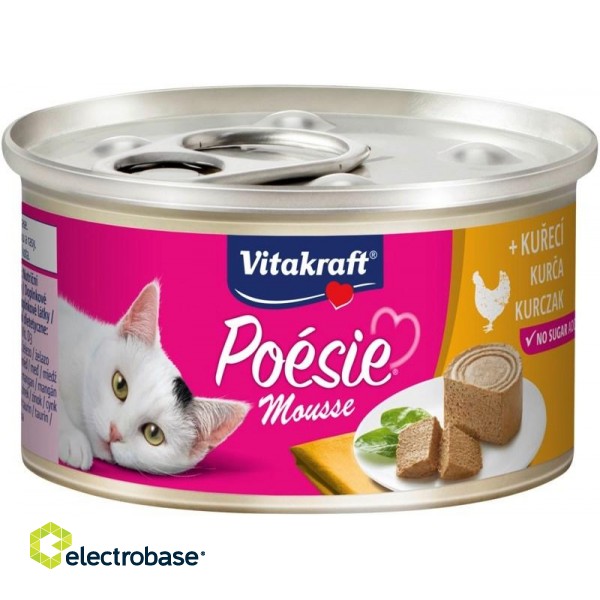 VITAKRAFT POESIE mousse chicken - wet cat food - 85 g