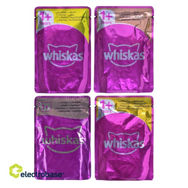 WHISKAS Poultry Feasts in Jelly - wet cat food - 80x85 g image 2