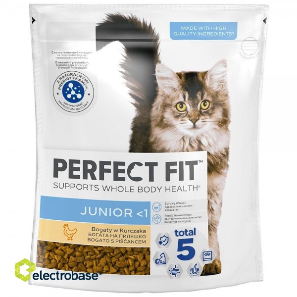 PERFECT FIT Junior with chicken - dry cat food - 750g image 1