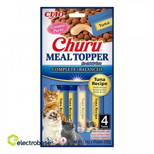 INABA Churu Meal Topper Tuna - cat treats - 4 x 14g фото 1
