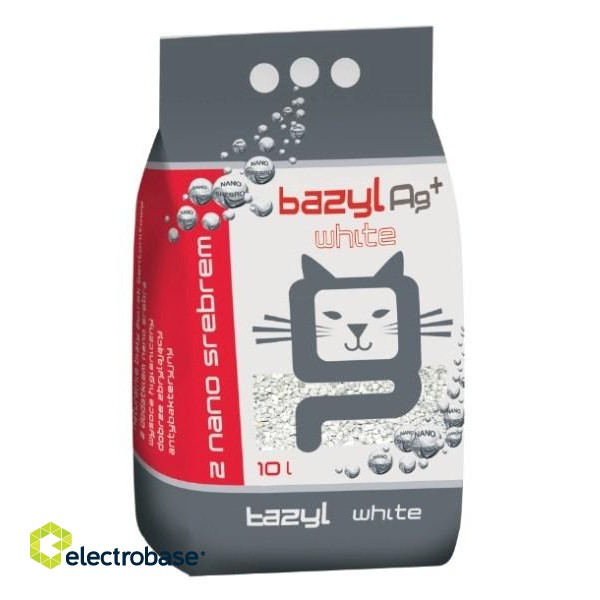 BAZYL Ag+ Super Premium Compact White - bentonite litter - 10 l