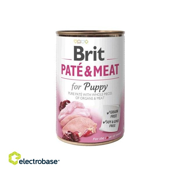BRIT Paté & Meat Puppy Chicken - wet dog food - 400g