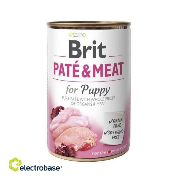 BRIT Paté & Meat Puppy Chicken - wet dog food - 400g