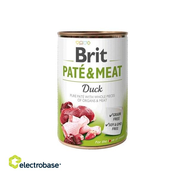 BRIT Pate&Meat Adult Duck - Wet dog food - 400 g