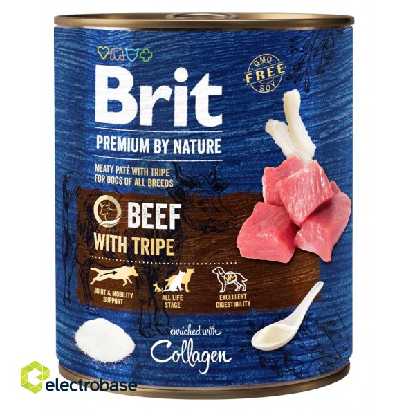 BRIT Premium by Nature Beef with Tripe - Wet dog food - 800 g